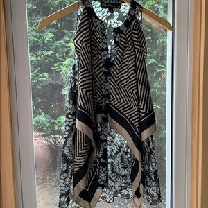 Elizabeth and James Sleeveless Silk Blouse